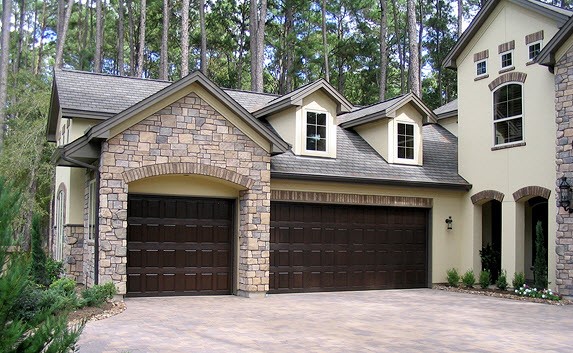 Brown garage door